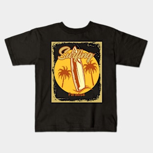 Summer, Surfing Paradise Kids T-Shirt